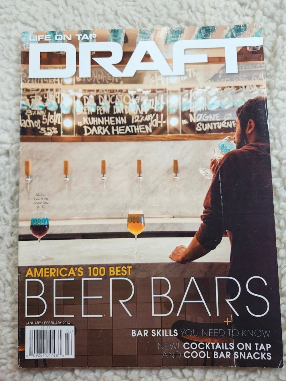 DRAFT Magazine Jan Feb 2014 Americas 100 Best Beer Bars Issue Bar Skills Guide